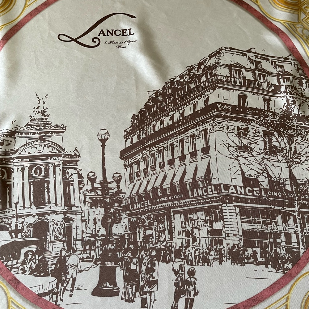 Lancel 8, Place De L’Opera Paris Silk Scarf.